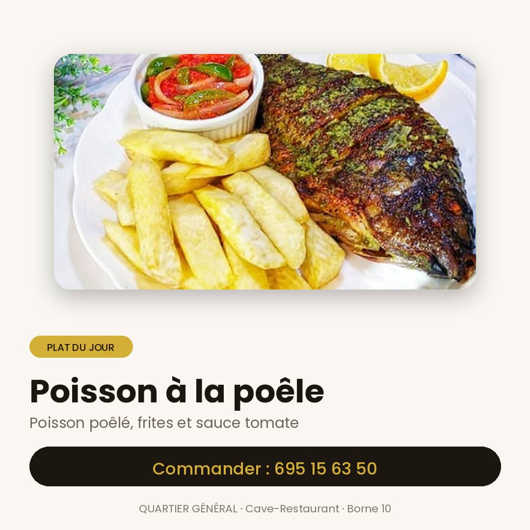 POISSON A LA POELLE — vue 1